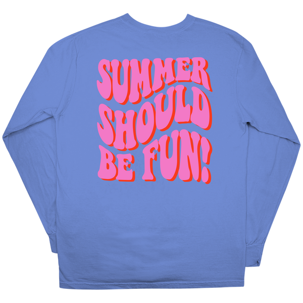 Summer Should Be Fun Long Sleeve - Blue
