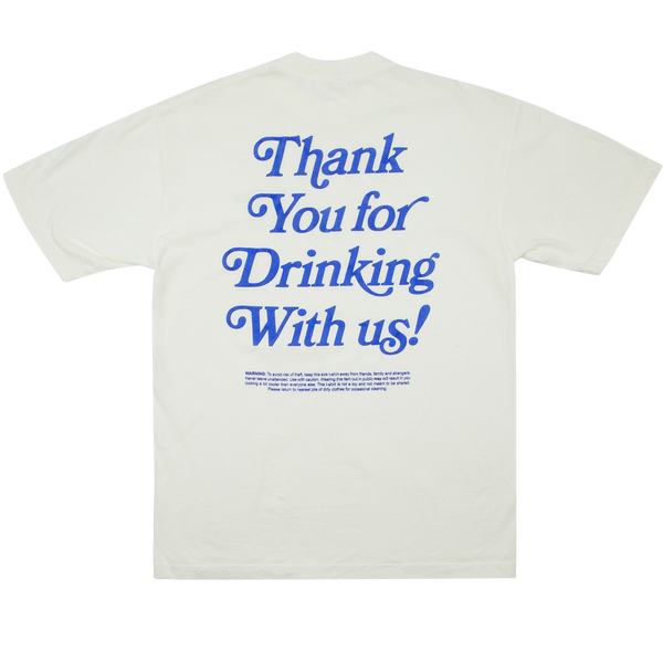 Thank You For Drinking Tee - Blue