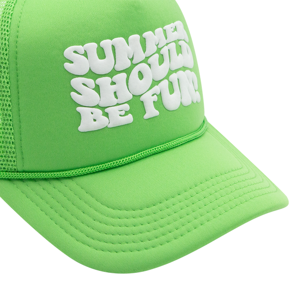 Summer Should Be Fun Trucker  - Green