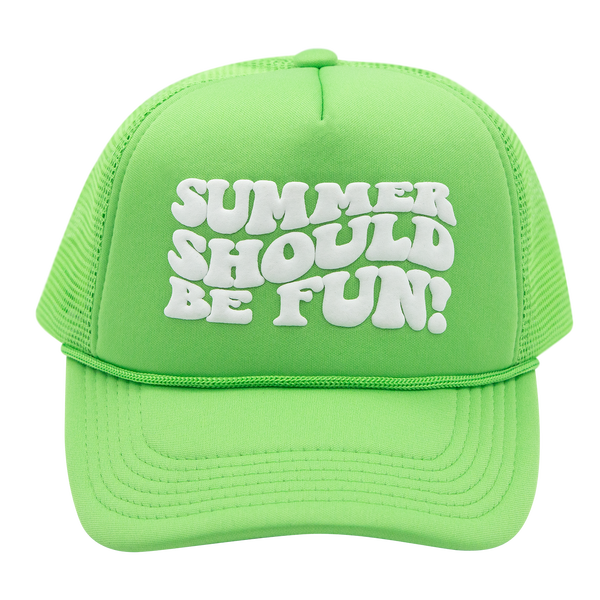Summer Should Be Fun Trucker  - Green